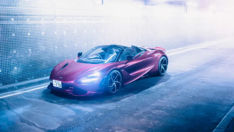 McLaren 750S Spider 2024, 8K background