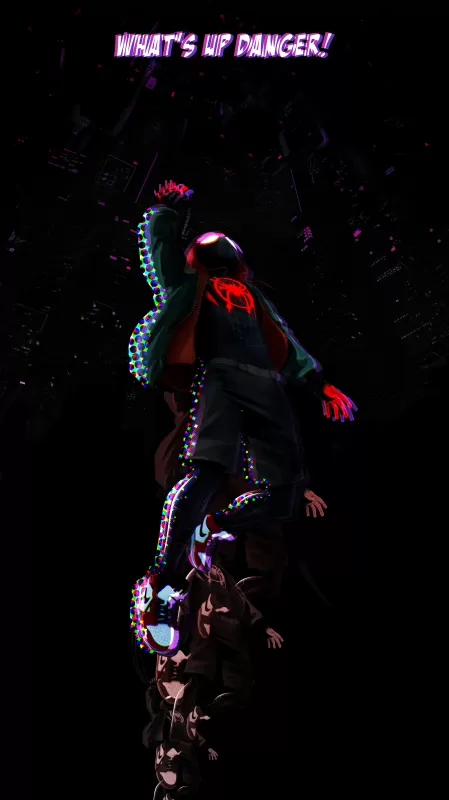 Miles Morales, Spider-Man: Into the Spider-Verse, Black background
