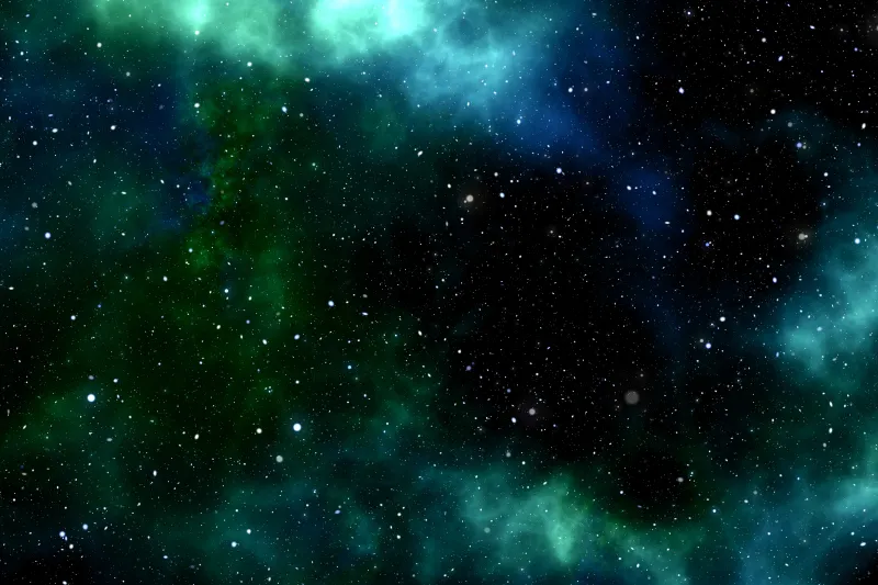 Stars in sky, 5K wallpaper, Galaxy, Cosmos, Emerald green