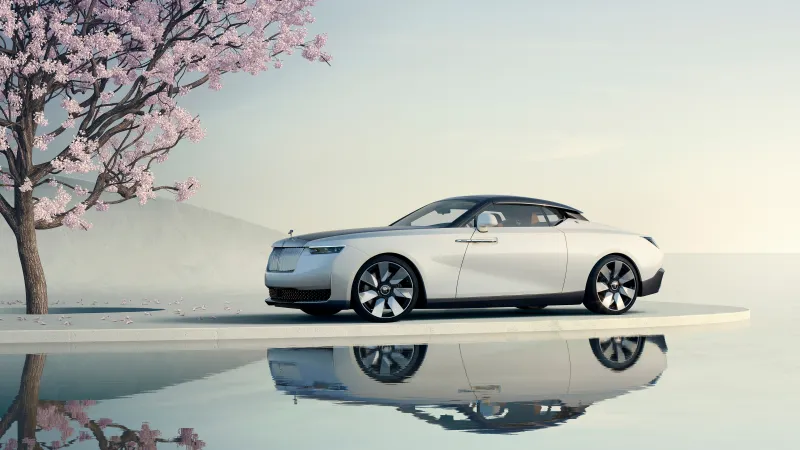 Rolls-Royce Arcadia Droptail, 5K wallpaper, Exotic car, Sakura, Cherry blossom