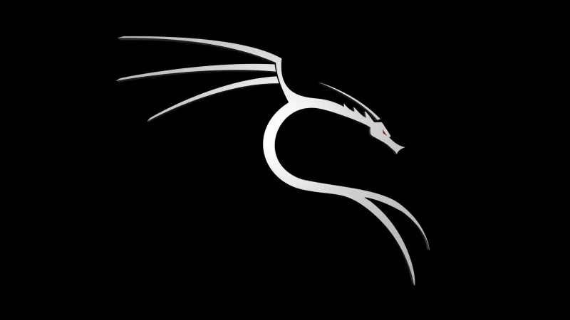 Kali Linux Logo, Black background