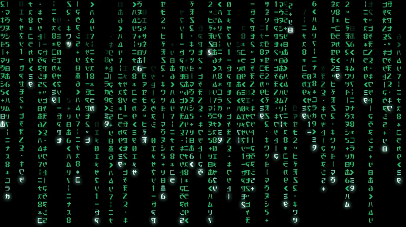 Matrix falling code 4K wallpaper