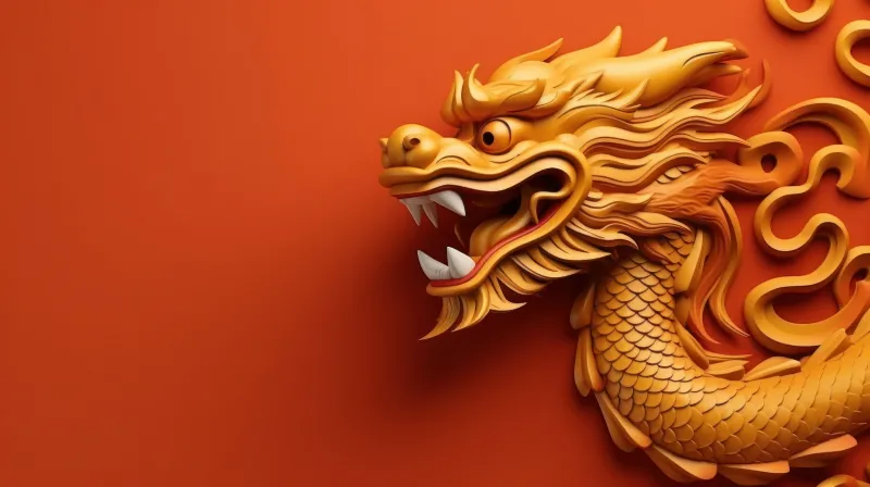 Year of the Dragon 5K wallpaper