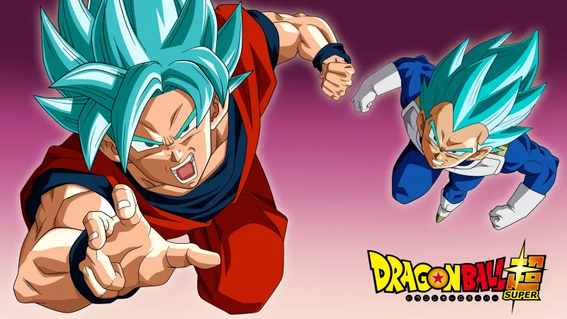 Dragon Ball Super 5K wallpaper, Super Saiyan Blue Goku, Super Saiyan Blue Vegeta