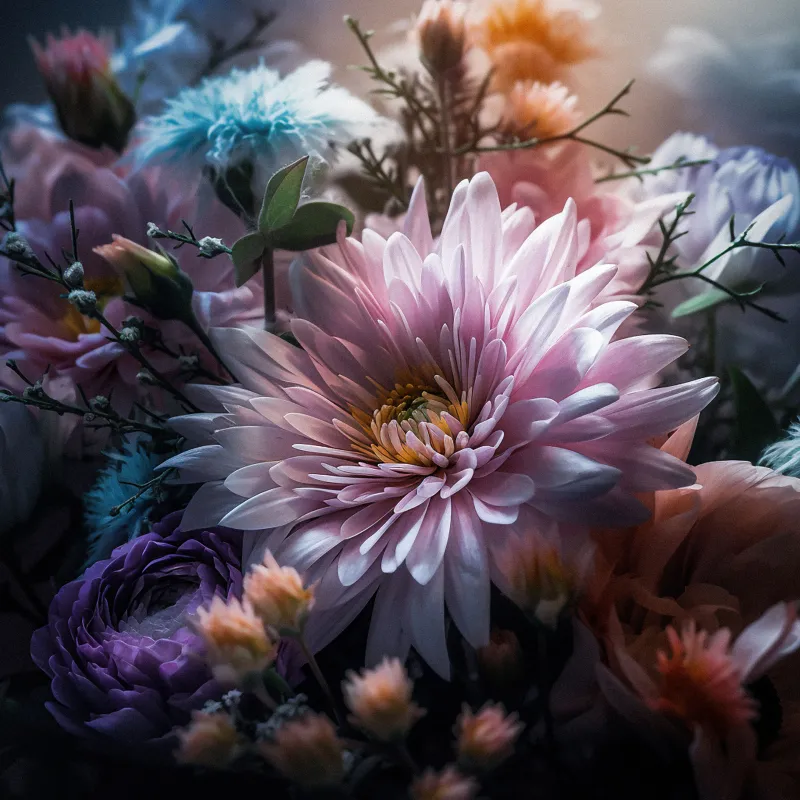 AI generated flower wallpaper