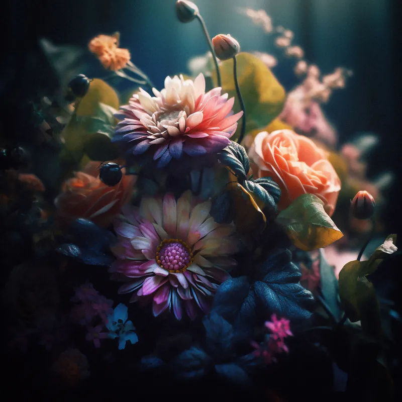 AI generated flower wallpaper