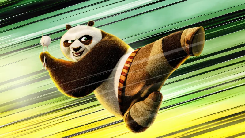 Po in Kung Fu Panda 4, Desktop wallpaper 4K