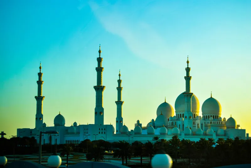 Sheikh Zayed Grand Mosque, Abu Dhabi, Dubai, 4K wallpaper