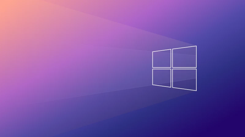 Windows 10, Gradient background, Minimal, Aesthetic, 5K