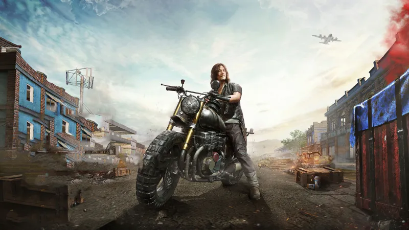 Daryl Dixon in The Walking Dead, 4k background