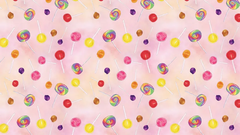 Lollipop background, Desktop wallpaper 4K