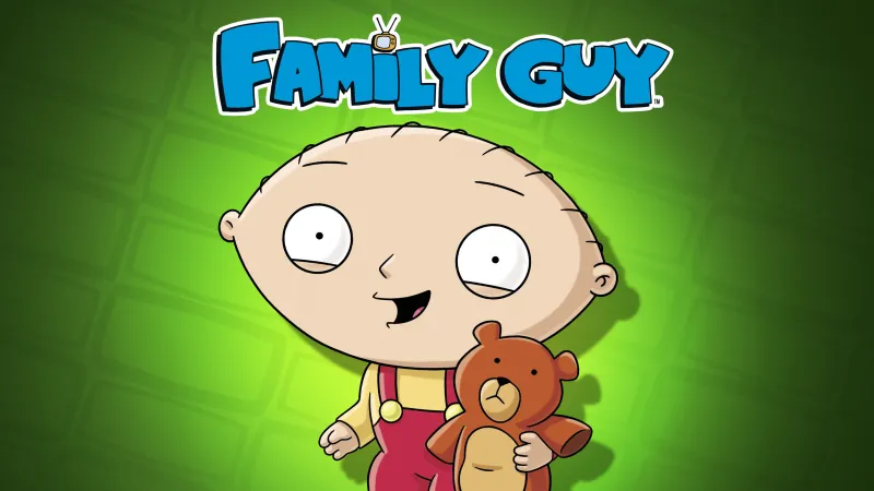 Stewie Griffin in Family Guy, 4k background