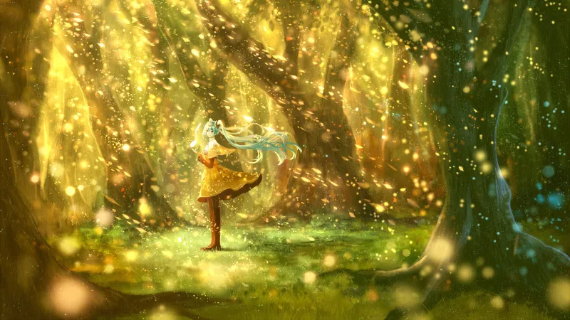 Hatsune Miku, Desktop background 4K