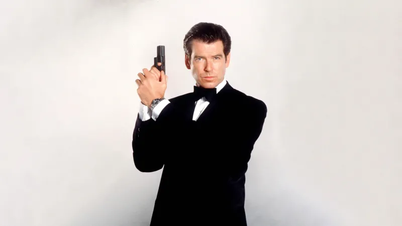 Pierce Brosnan as James Bond, 5K wallpaper, Sigma Male