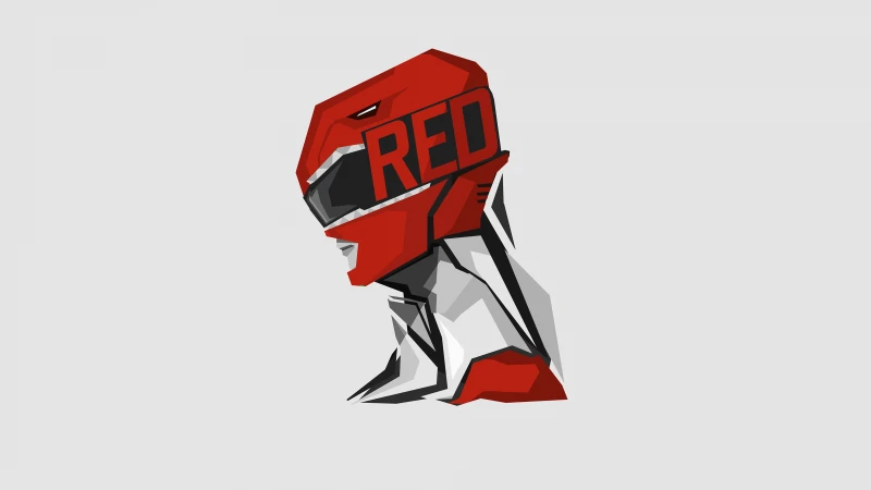 Red Ranger 8K wallpaper