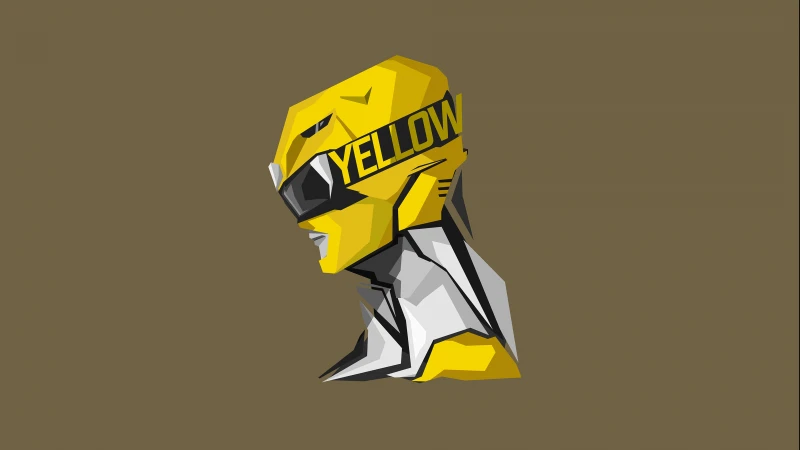 Yellow Ranger 8K wallpaper