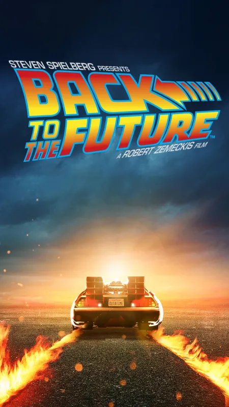 Back to the Future, iPhone wallpaper 4K