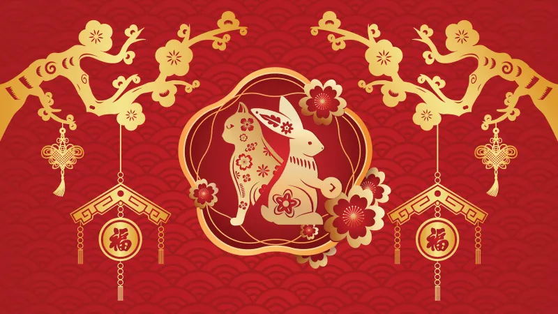Chinese New Year, Desktop background 4K