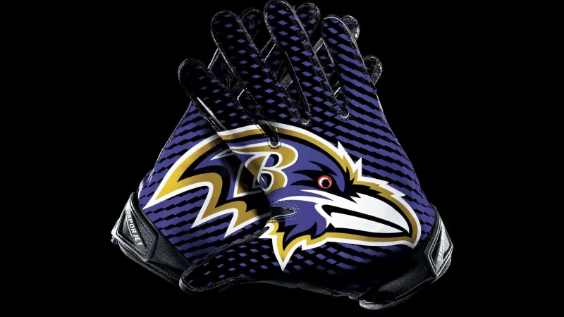 Baltimore Ravens Gloves Wallpaper