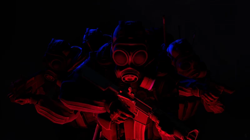 CS GO, Counter-Strike: Global Offensive, SAS Team, Black background
