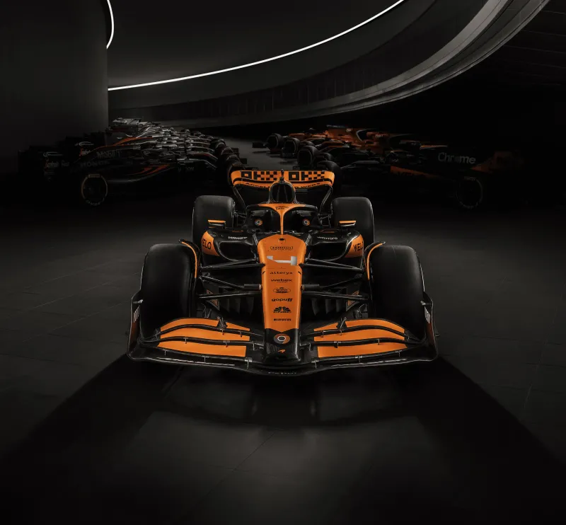 McLaren MCL38, 4K wallpaper, F1 Cars, Dark background, 2024, Formula One cars