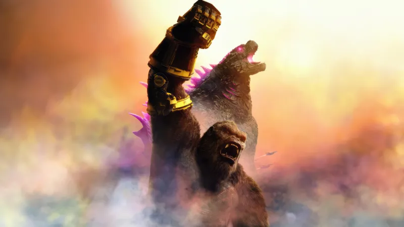 Godzilla x Kong: The New Empire, Desktop background 5K