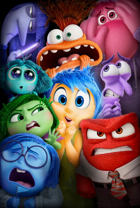 Inside Out 2, Movie poster, iPhone background 4K