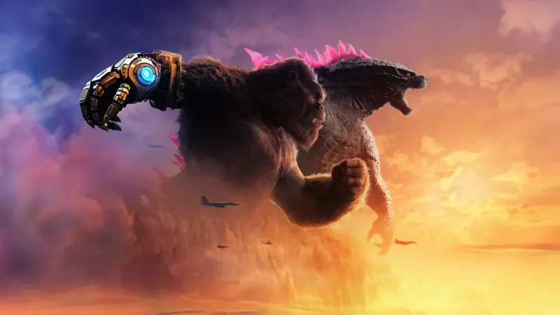 Godzilla x Kong: The New Empire, 8K wallpaper