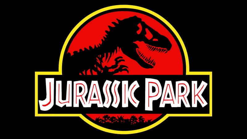 Jurassic Park Logo, Black background