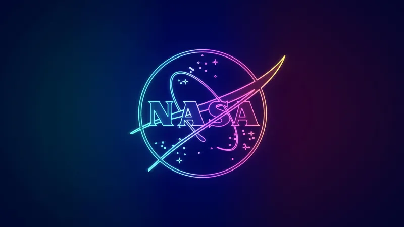 NASA Neon Wallpaper 4K
