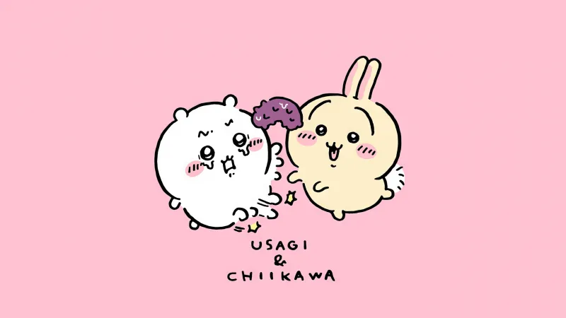 Chiikawa HD wallpaper, Baby pink