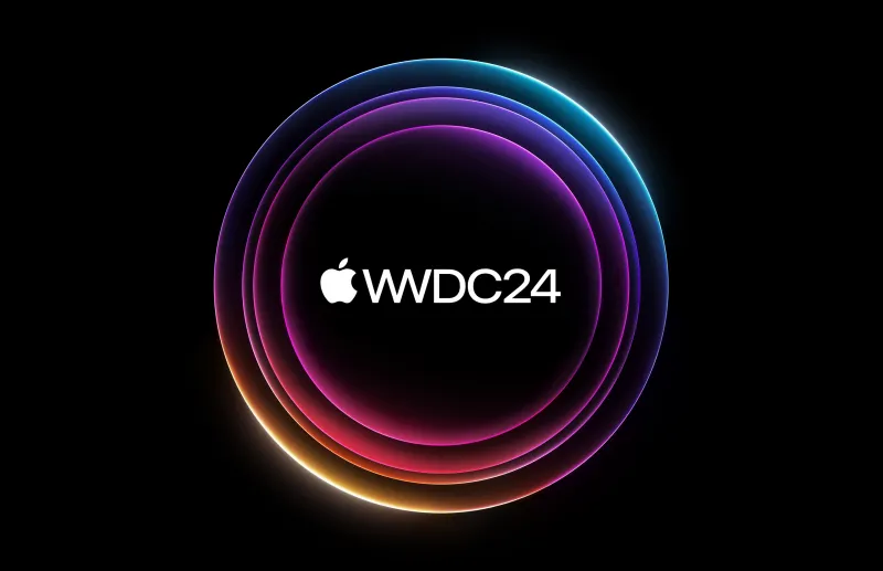 Apple WWDC 2024 Event Wallpaper, Black background