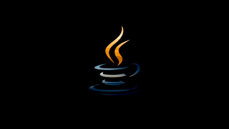 Java logo wallpaper, Programming language, AMOLED