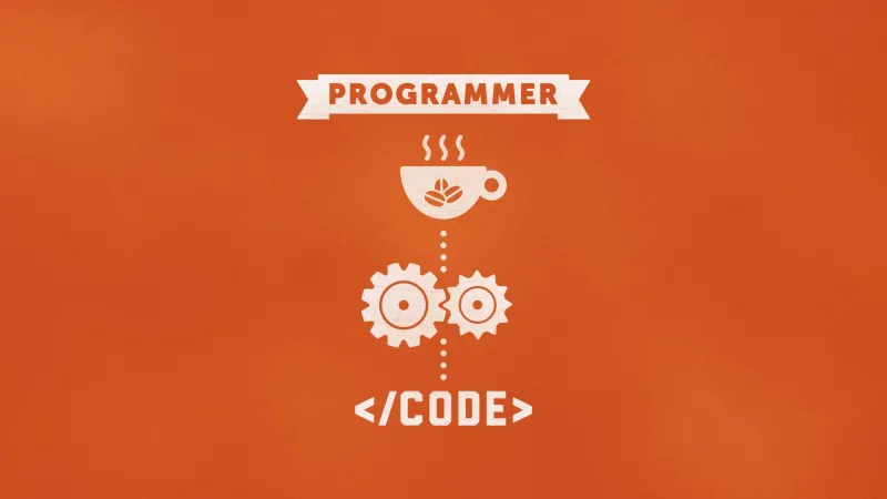 Programmer wallpaper 4K, Code, Programmer quotes, Orange background