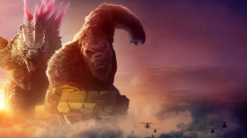 Godzilla x Kong: The New Empire, Desktop background 4K, Movie poster, 2024 Movies