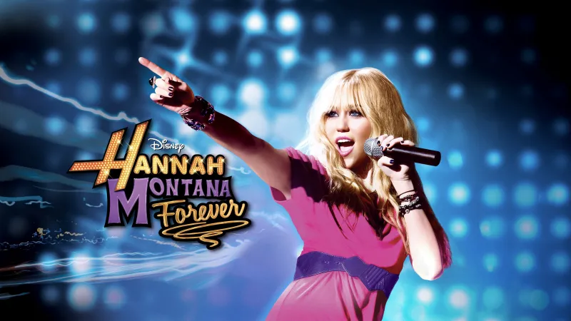 Hannah Montana Forever wallpaper, Miley Cyrus, Singing, Concert lights