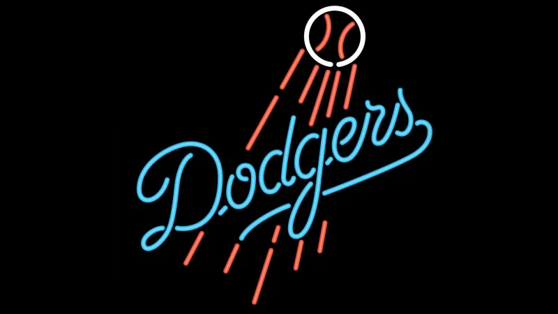 Los Angeles Dodgers HD Wallpaper, Black background
