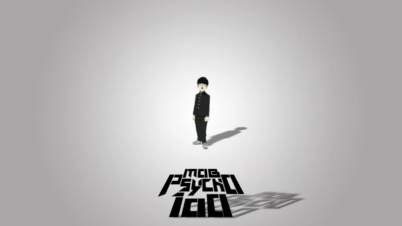 Mob Psycho 100, Shigeo Kageyama, Minimal wallpaper 4K