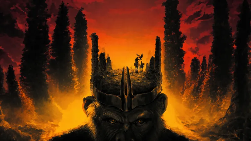 Kingdom of the Planet of the Apes, 4K Movie poster