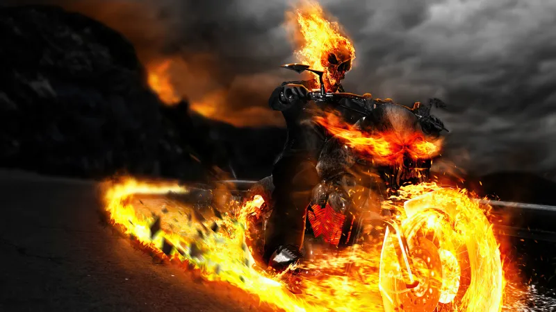 Ghost Rider 4K wallpaper