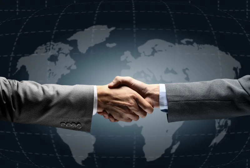 Handshake, Business meeting, Desktop background 4K