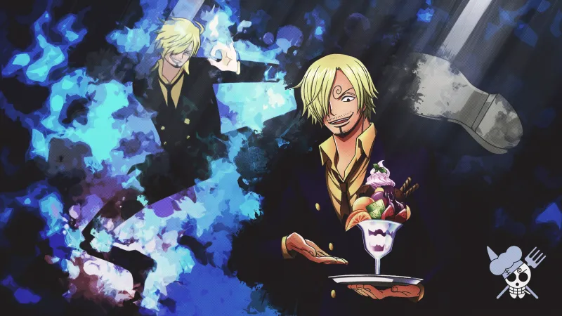 Sanji 4K wallpaper, One Piece