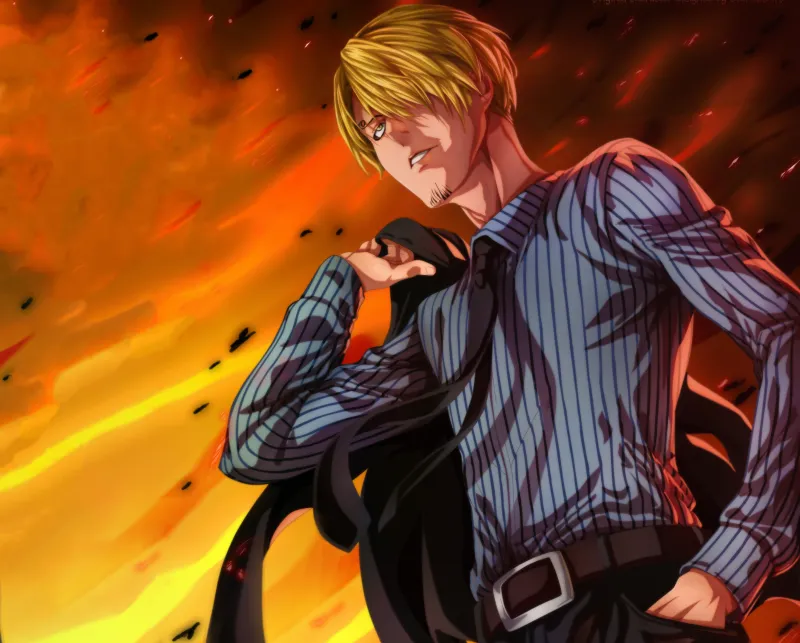 Sanji 5K wallpaper, One Piece