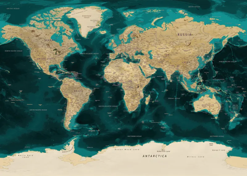 World map, Desktop wallpaper 4K