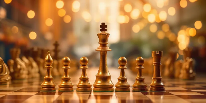 Chessboard, King, Pawn, Chess pieces, Desktop wallpaper 4K