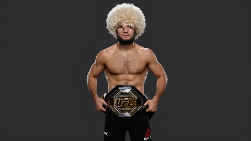 Khabib Nurmagomedov, 4K wallpaper, Ultimate Fighting Championship (UFC)