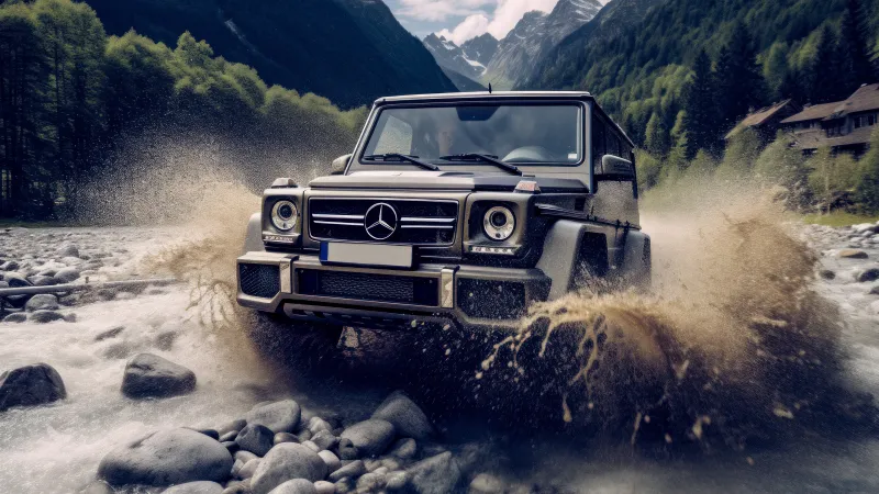 Mercedes-Benz AMG G 63, Off-roading, 4K wallpaper