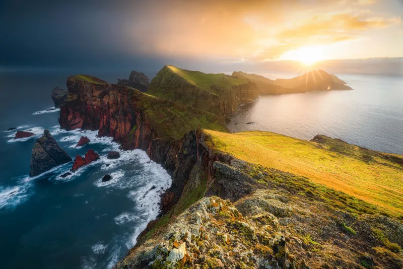 Ponta de São Lourenço, Madeira, Sea cliffs, 8K wallpaper