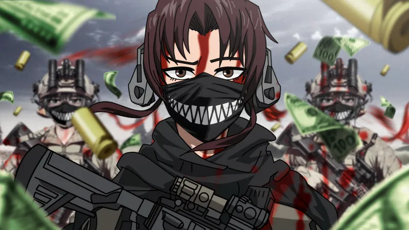 Revy, Black Lagoon, 5K wallpaper