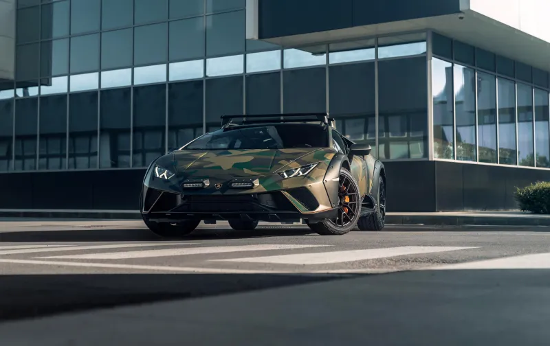 Lamborghini Huracan Sterrato, 5K wallpaper, All-terrain super sports car, 2024